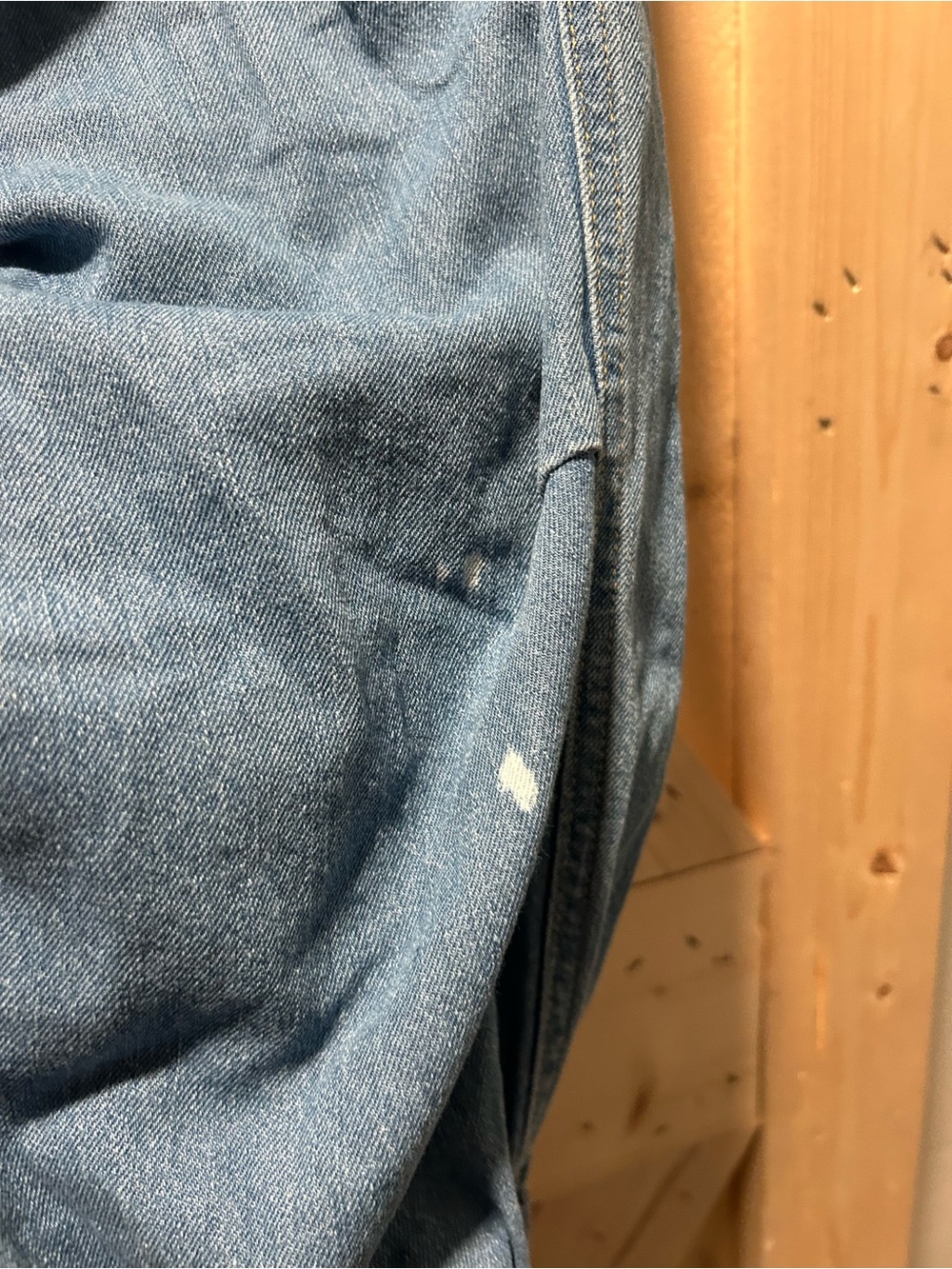 Kensie Light Blue Cargo Denim Joggers - Picture 2 of 3